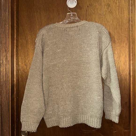 Hand Knit vintage 90s crew neck sweater by Country Concepts - Picture 4 of 4